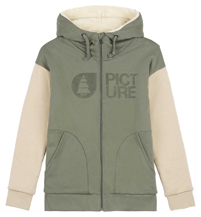 Толстовка женская Picture Organic Basement Plush Hoody для женщин dusty olive, WSW251B-XL