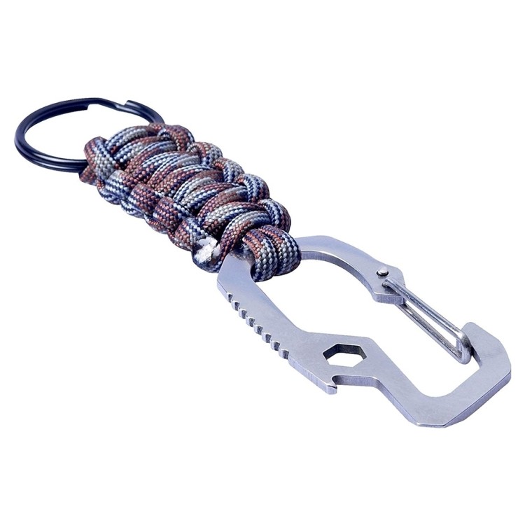 Munkees 6462 брелок Multi-Function Paracord grey, 6462-GY