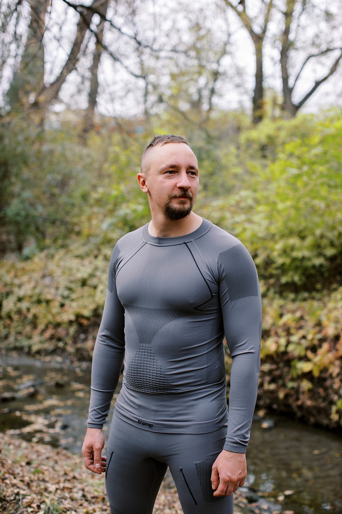 Термобелье мужское Tramp Active комплект (футболка+штаны) UTRUM-021-grey, 2XL, UTRUM-021-grey-2XL