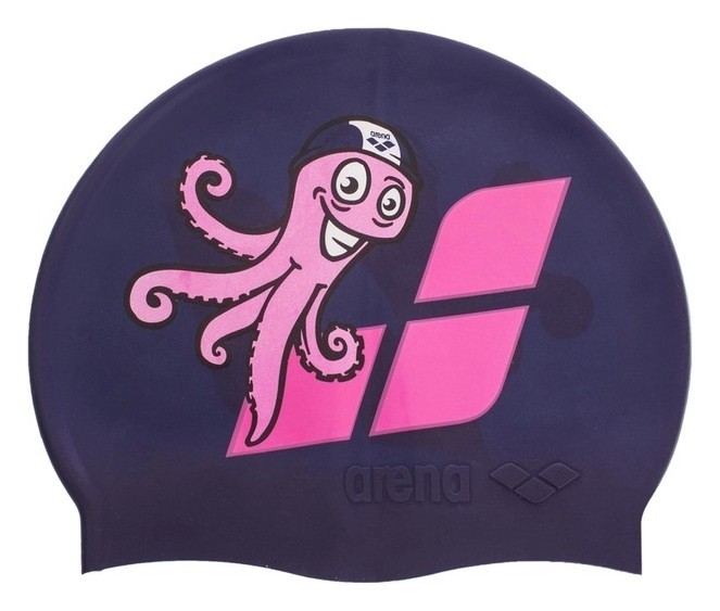 Шапочка для плавания детская ARENA MULTI JUNIOR CAP 06 AR-91233-20 (силикон), розовый дельфин, 1335321