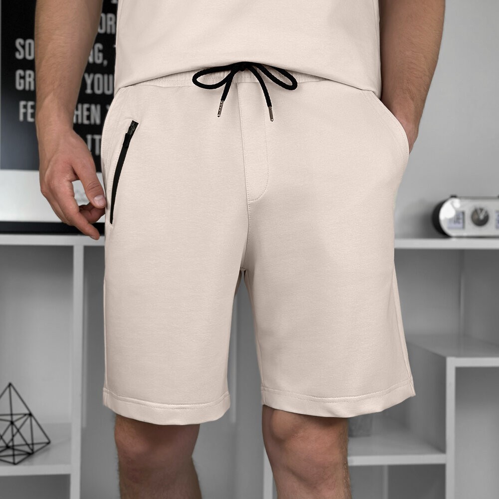 Кремові шорти для чоловіків весна/літо Pobedov Griz, POB_00000006375