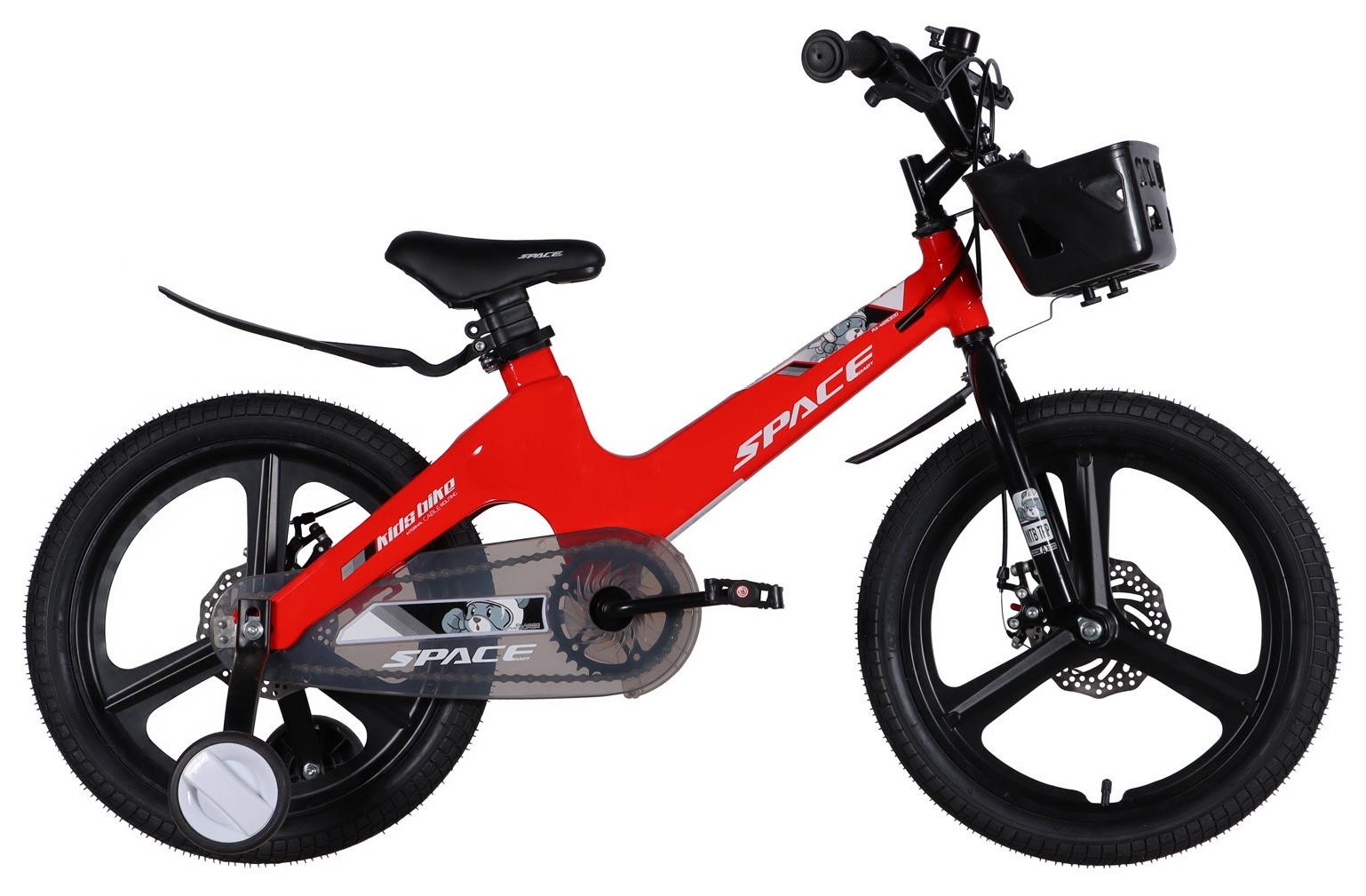 Велосипед MG 18" SPACE KID MOON DD рама-10,6" красный 2026, OPS-SK-18-049