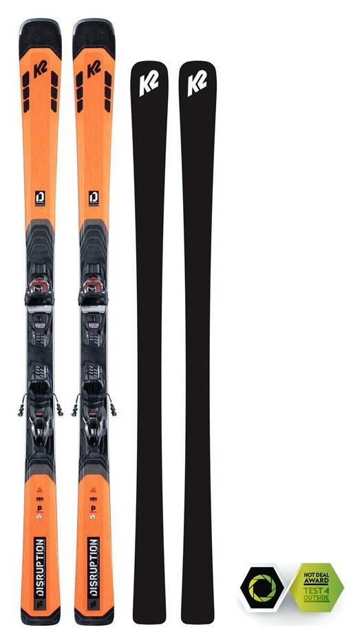 Ліжі гірські комплект K2 DISRUPTION 78C+M3 11 COMPACT QKCLK 163см Orange/black (10E0007.242.1+10E1012.142.2), RCH_17642