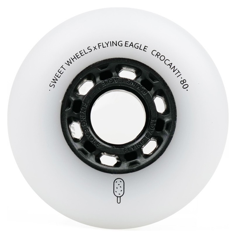 Колеса для роликів Flying Eagle Crocanti /88А 4 шт білі, ROL_12354_1