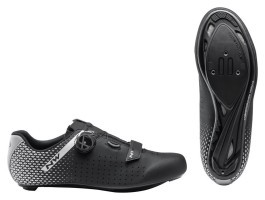 Туфли велосипедные Northwave CORE PLUS 2 M 42 (9.5US) Black/silver (80211012)