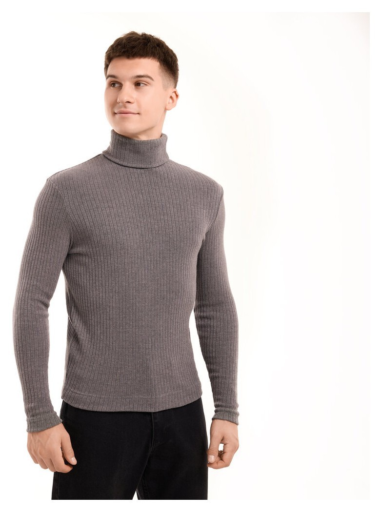 Чоловічий гольф Pobedov Prestige. Сірий гольф для чоловіків. Гольф ангора чоловічий, POB_00000009494