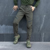 Брюки карго мужские зимние с карманами хаки Pobedov San Andreas