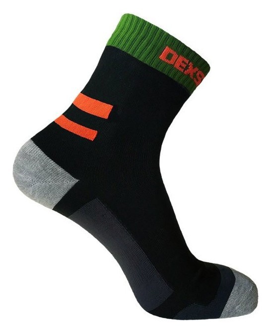 Шкарпетки водонепроникні  Dexshell Running, p-p S, з помаранчевими смугами, FNR_DS645BORS