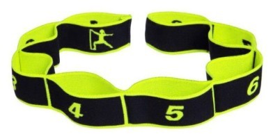 Эспандер лента EasyFit с желтыми петлями для тренировок (EASY)