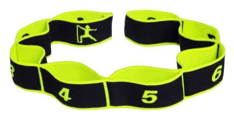 Эспандер лента EasyFit с желтыми петлями для тренировок (EASY), EFIT_EF-1682-GN