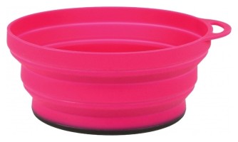 Lifeventure тарелка Silicone Ellipse Bowl pink