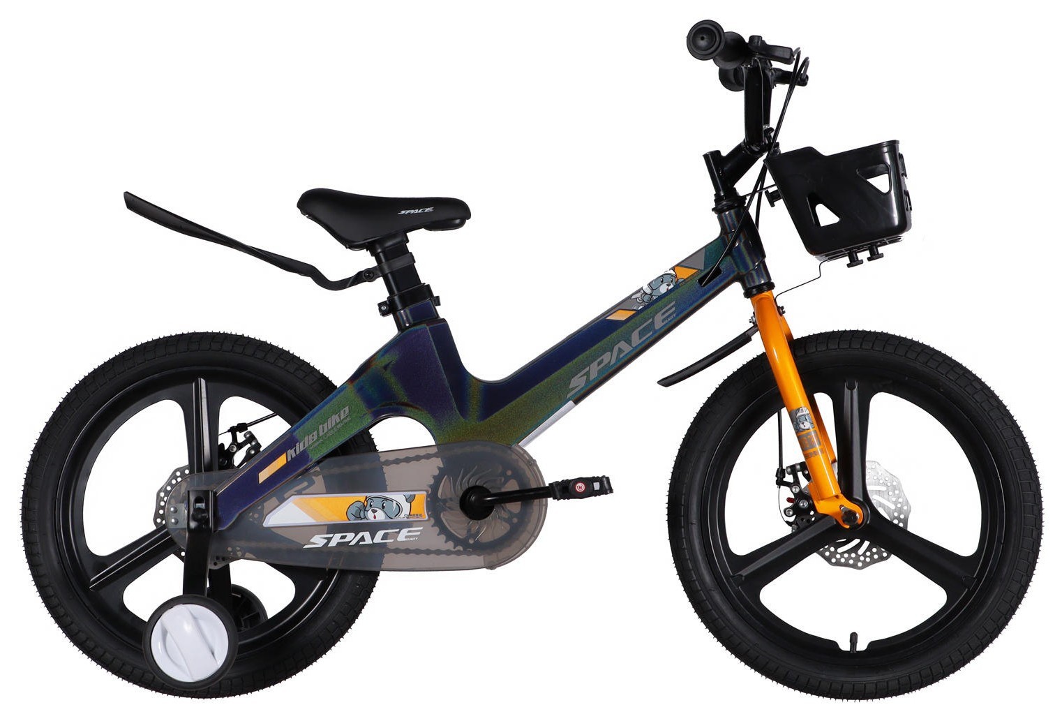 Велосипед MG 18" SPACE KID MOON DD рама-10,6" хамелеон 2026, OPS-SK-18-050