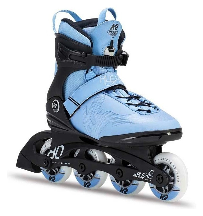 Роликові коньки для дорослих K2 ALEXIS 80 PRO W 36.5 (6.5US) 235мм Light blue/black (30C0817.1.1), RCH_19737
