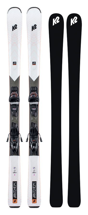 Ліжі гірські комплект K2 ANTHEM 76X W+ER3 10 COMPACT QKCLK 142см White/black (10E0406.243.1+10E1011.143.1), RCH_17631