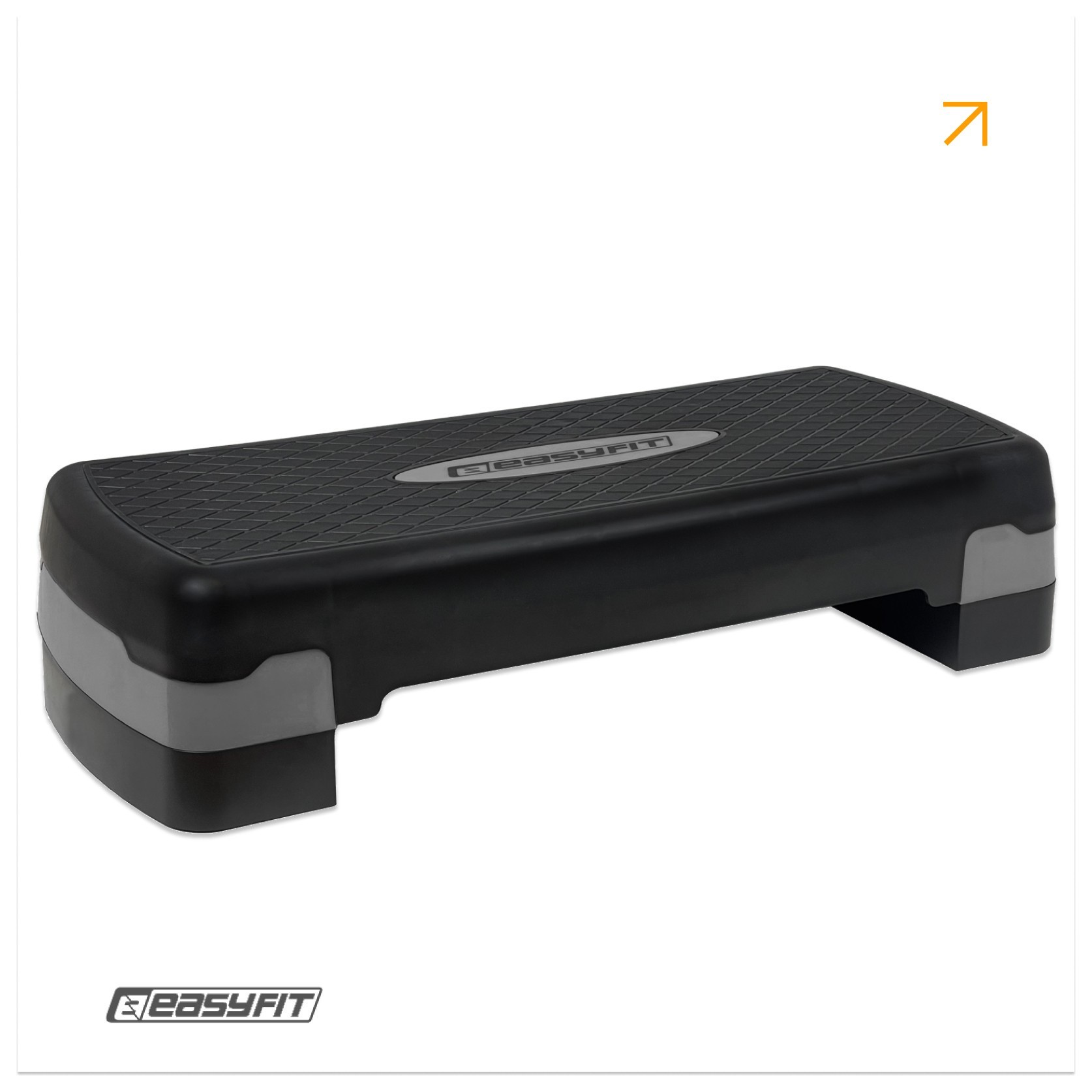 Степь-платформа EasyFit Step-B 2-ступенчатая серая, EFIT_EF-0540-GY