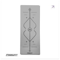 Коврик для йоги профессиональный EasyFit Pro каучук 5 мм Серый