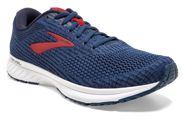 Кросівки чоловічі Brooks REVEL 3 M 41 (8.0US) Poseidon/navy/red (1103141D479), RCH_14894
