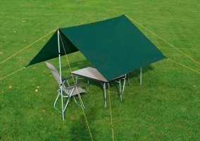 Туристический тент Eurotrail TARP 3 (3x3м) 1400 forrest green (ETTE0636)