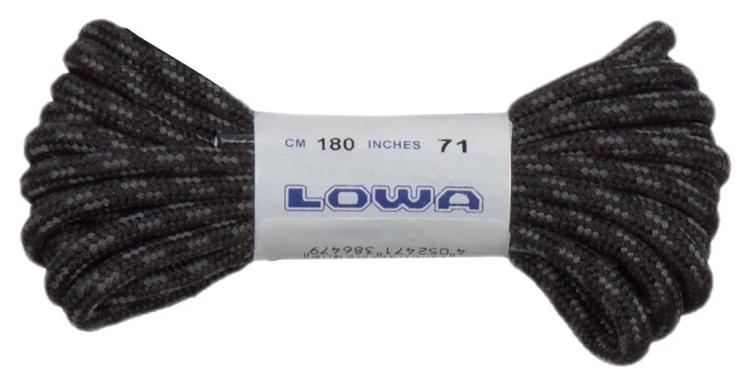 Шнурки LOWA Trekking 180 cm black-grey dotted, 830581-0999