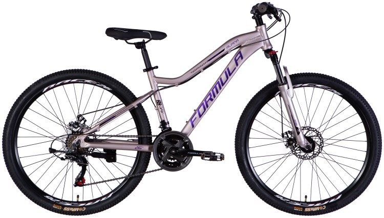 Велосипед AL 26" Formula ALPINA DD FR рама-15" сріблясто-фіолетовий 2025, OPS-FR-26-768