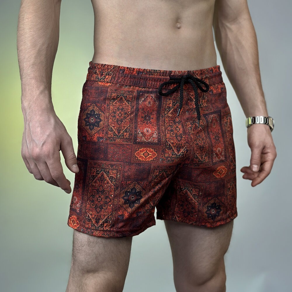 Принтовані чоловічі шорти для плавання Pobedov Pool day Kovrу, POB_00000006084