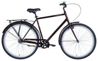 Велосипед Dorozhnik COMFORT MALE Velosteel 28 frame-22 синий с багажником задн St с крылом St 2024