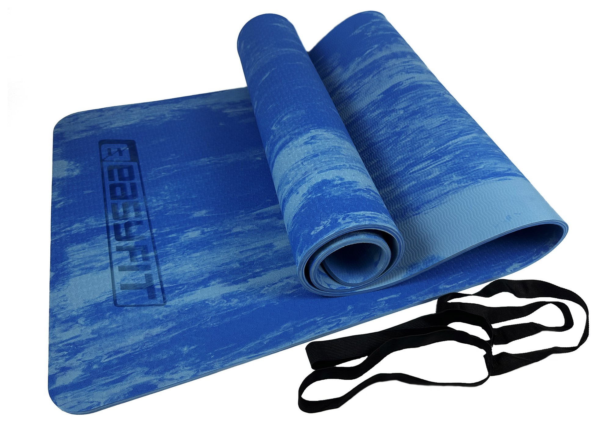 Килимок для йоги та фітнеса EasyFit s-EVA Mat 8 мм Синій, EFIT_EF-1911-Bl