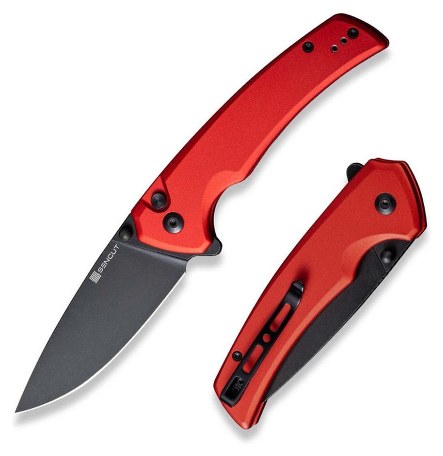 Ніж складаний туристичний Sencut Serene, (8.8 см) D2 / Aluminum червоний, FNR_S21022B-2