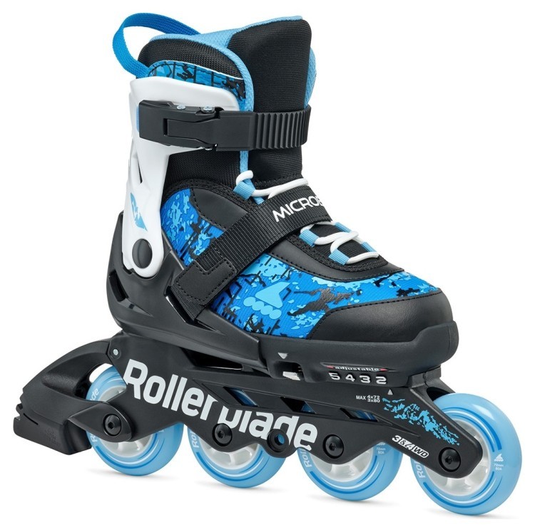 Ролики Rollerblade Microblade SL black-sky blue, 86B0751540-NF02-33-36.5