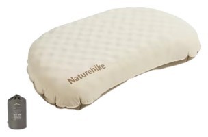 Подушка надувная ультралегкая Naturehike CNK2300DZ024, 66х36 см, бежевая