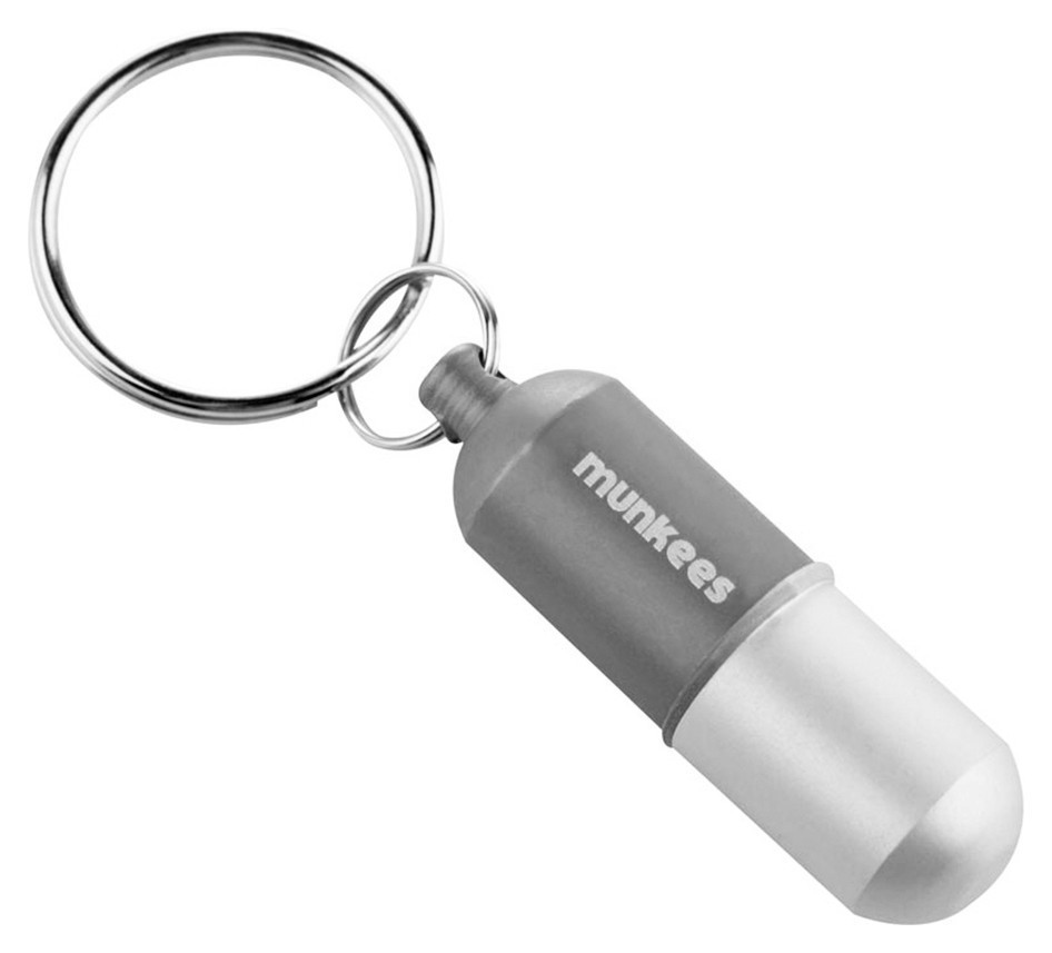 Munkees 3625 брелок Waterproof Capsule Small grey, 3625-GY