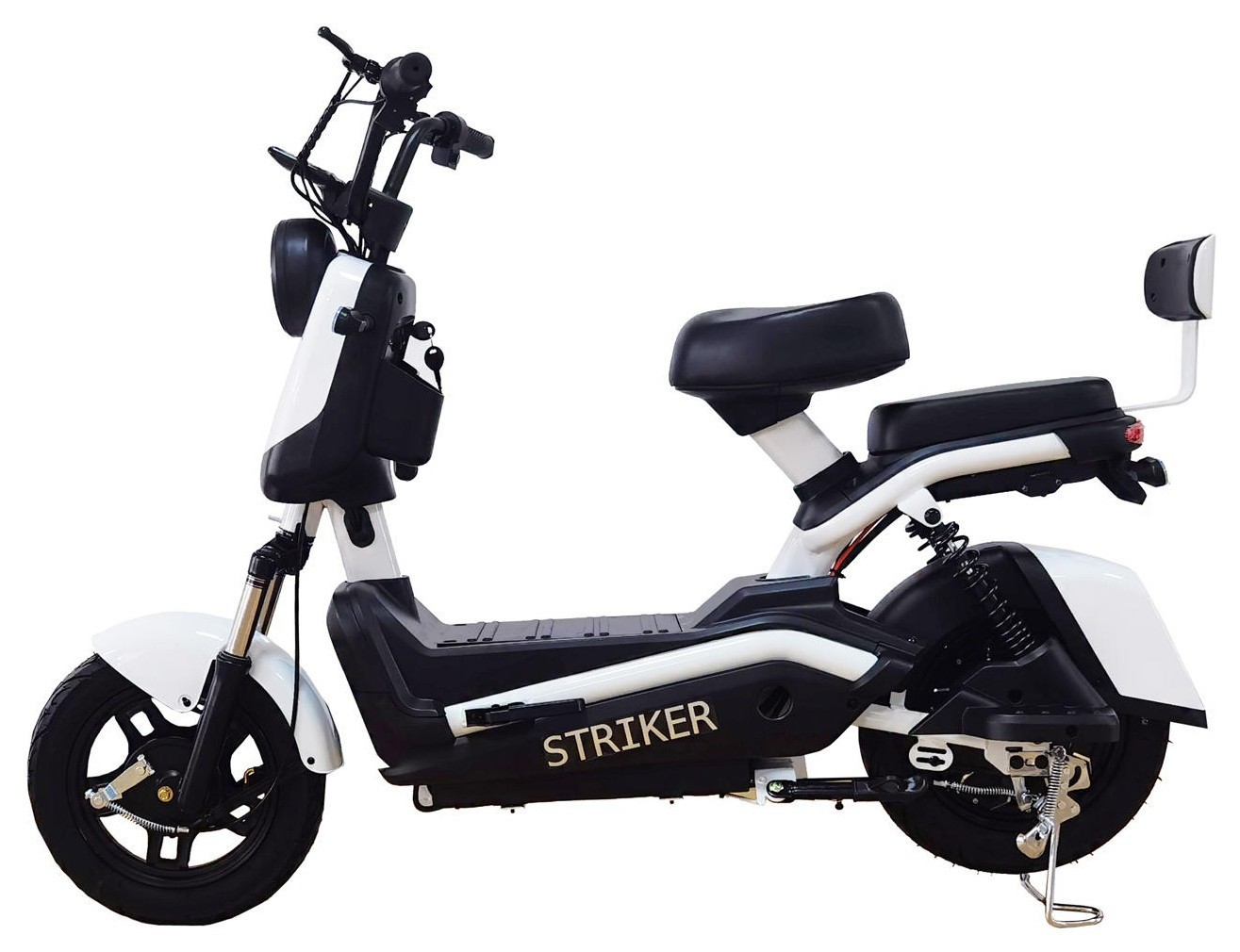 Электроскутер SPACE STRIKER 60B 800Вт 20А*г барабан/барабан свинцово-кислотный белый с черным 2026, ESC-070