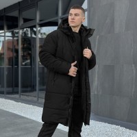 Чоловіча зимова куртка чорна Pobedov Legas