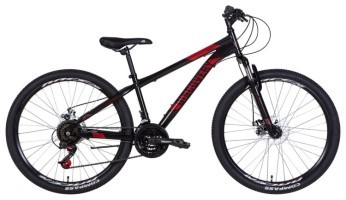 Велосипед 26" Discovery RIDER AM DD 2022 (чорно-червоний (м))