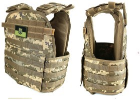 Плитоноска Pantsyr-2 (тактический военный жилет, бронежилет MOLLE) пиксель ВСУ MM-14