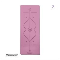 Коврик для йоги профессиональный EasyFit Pro каучук 5 мм Розовый