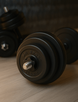 Наборные гантели Prof sport 2х18 кг с защитным покрытием. 10 лет гарантии