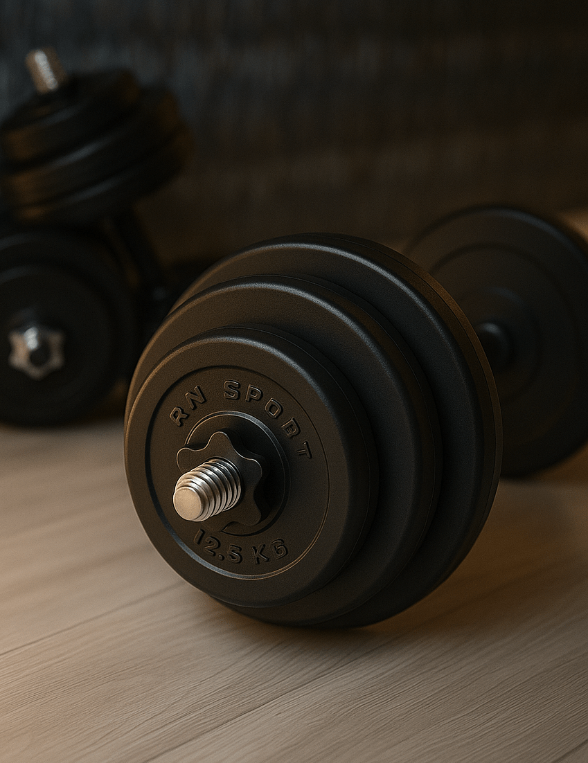 Наборные гантели Prof sport 2х18 кг с защитным покрытием. 10 лет гарантии, RNS_profS-18