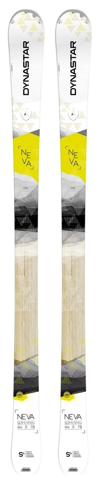 Ліжі гірські (комплект) Dynastar NEVA 78+NX 11 W B93 152см White/grey/lime (DADV201+FCDA041), RCH_12684