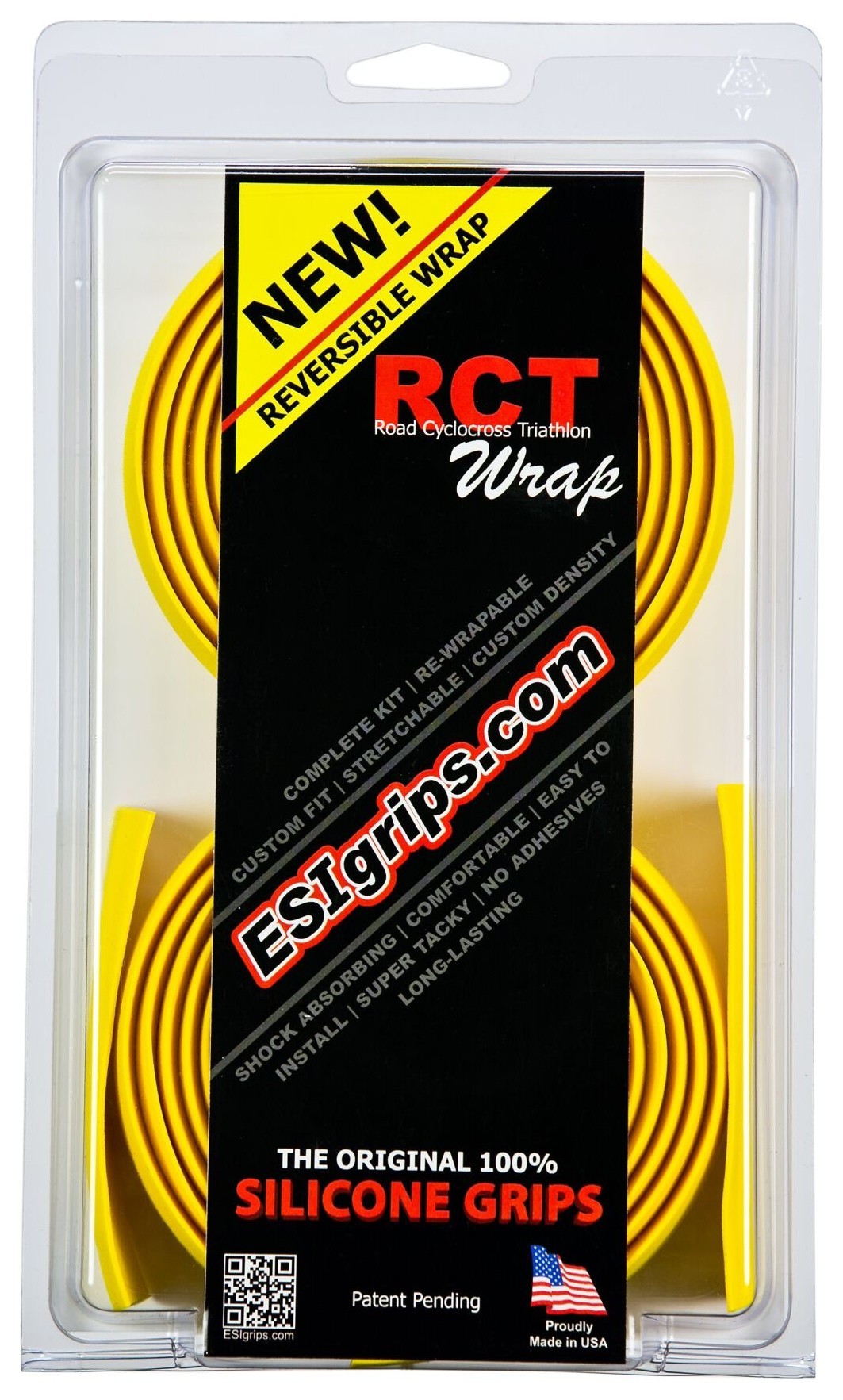 Обмотка руля ESI RCT Wrap Yellow (желтая), OBOD_RWYLW