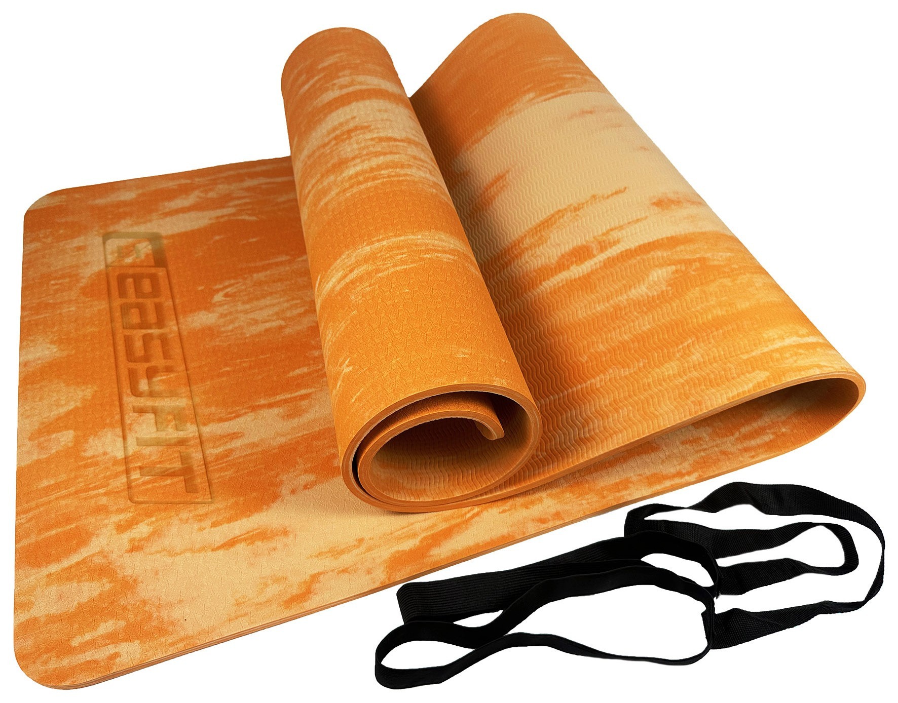 Килимок для йоги та фітнеса EasyFit s-EVA Mat 8 мм Помаранчевий, EFIT_EF-1911-Or