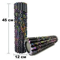 Масажний ролик EasyFit Morze 45 см Чорний