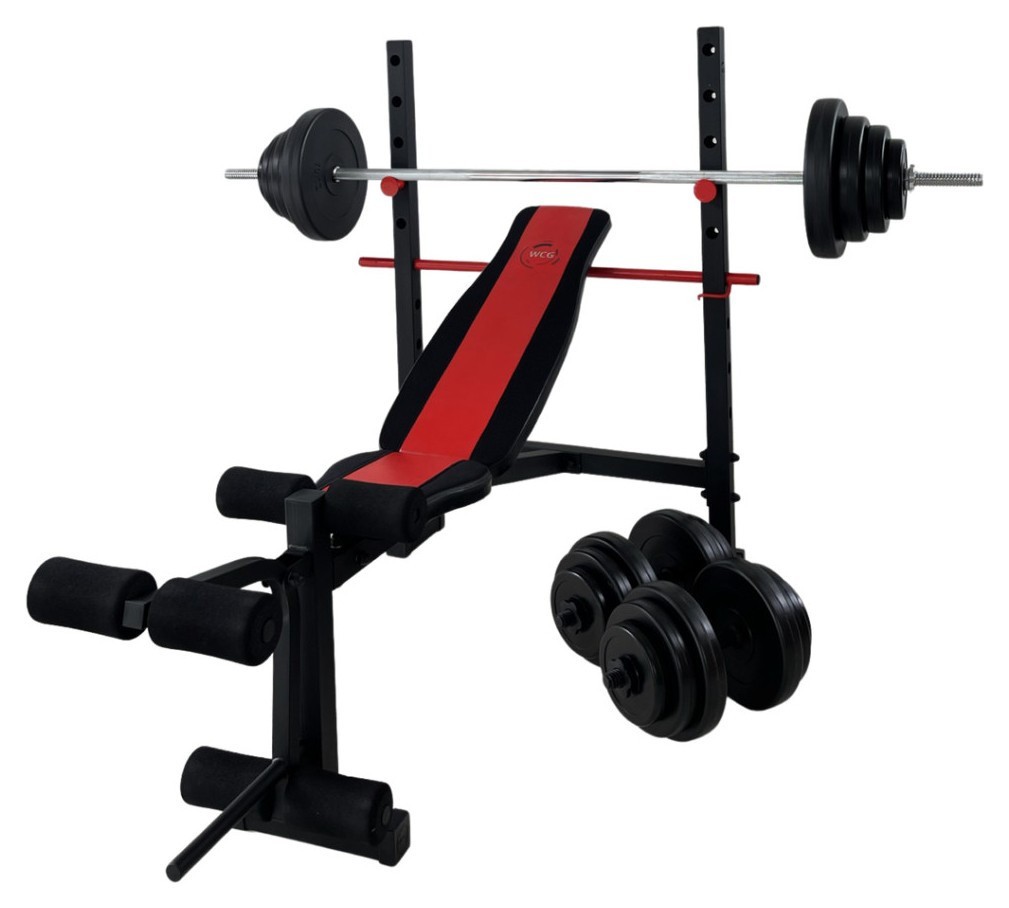 Скамейка под штангу с тренажером для ног RN-Sport WG 1000, RNS_WG1000