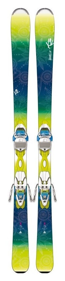 Ліжі гірські комплект K2 TAINTED LUV 74 W+ER3 10 146см Light green/blue/white (1050401.141.1+1051109.141.1), RCH_17612