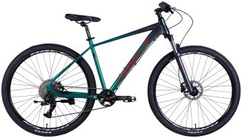 Велосипед AL 29" Formula ZEPHYR 1.0 HDD рама-19" темно-сріблястий з зеленим 2025