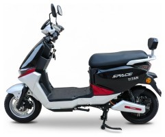 Электроскутер SPACE TITAN 72B 1000Вт 20А*г диск/барабан литий-ионный черный 2026