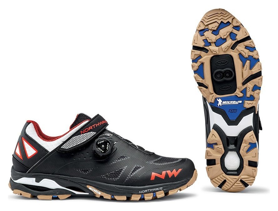 Туфлі велосипедні Northwave SPIDER PLUS 2 M 42 (9.5US) Black/off white/orange (80153008) O, RCH_18435