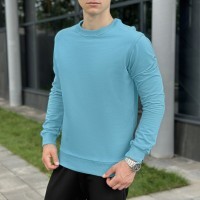 Світшот чоловічий однотонний яскравий ментол Pobedov 001