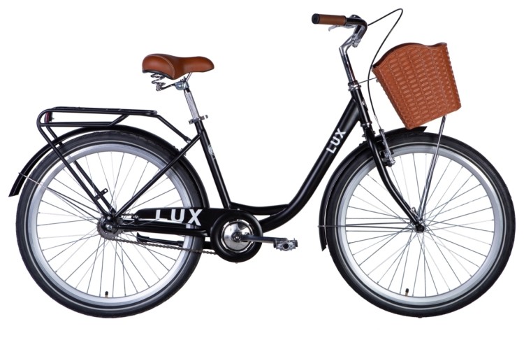 Велосипед 26" Dorozhnik LUX 2024 (черный (м)), OPS-D-26-240