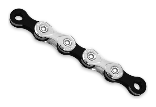 Цепь 10 ск. 116зв. silver/black KMC X10 с замком NEW BOX, CHA-306